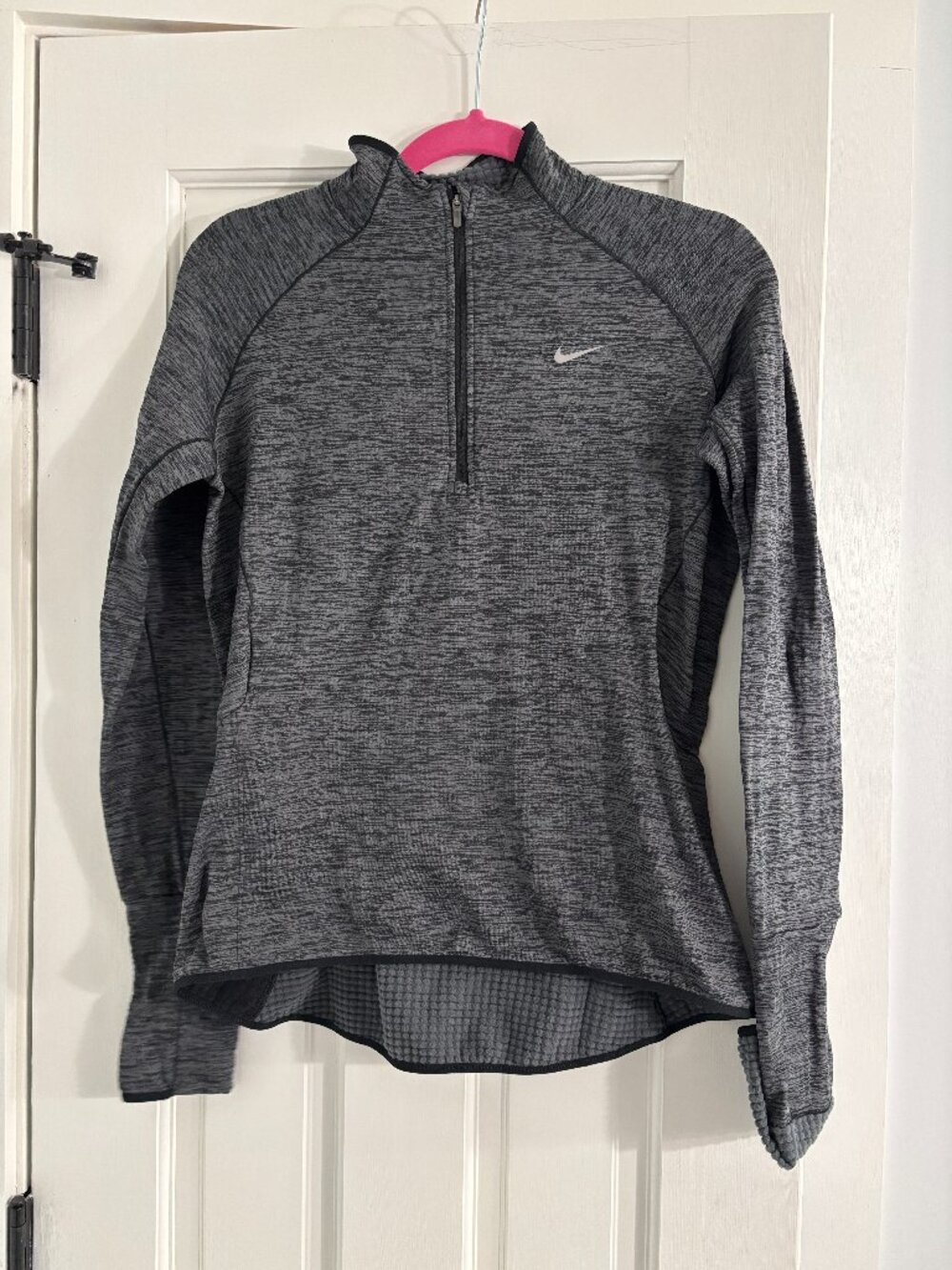 Nike Dri-FIT Quarter Zip Running Pullover - Gray - Medium